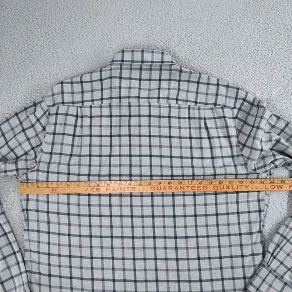 Peter Millar Collection Shirt Mens Extra Large Gray Plaid Winter Soft Twill EUC - Picture 11 of 16